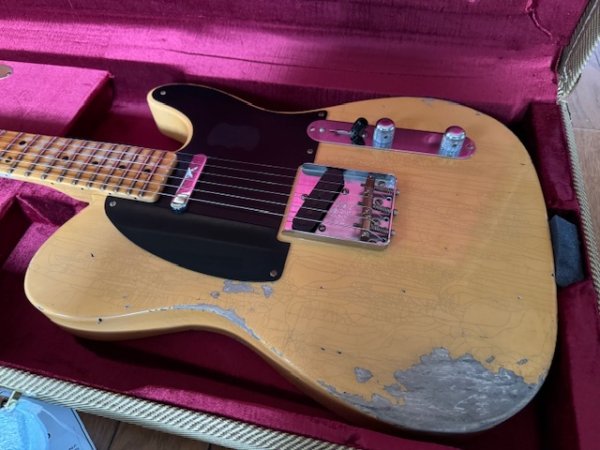 画像1: Fender Custom Shop '52 Telecaster Heavy Relic  - Handwound PU's / Aged Nocaster Blonde (2) (1)